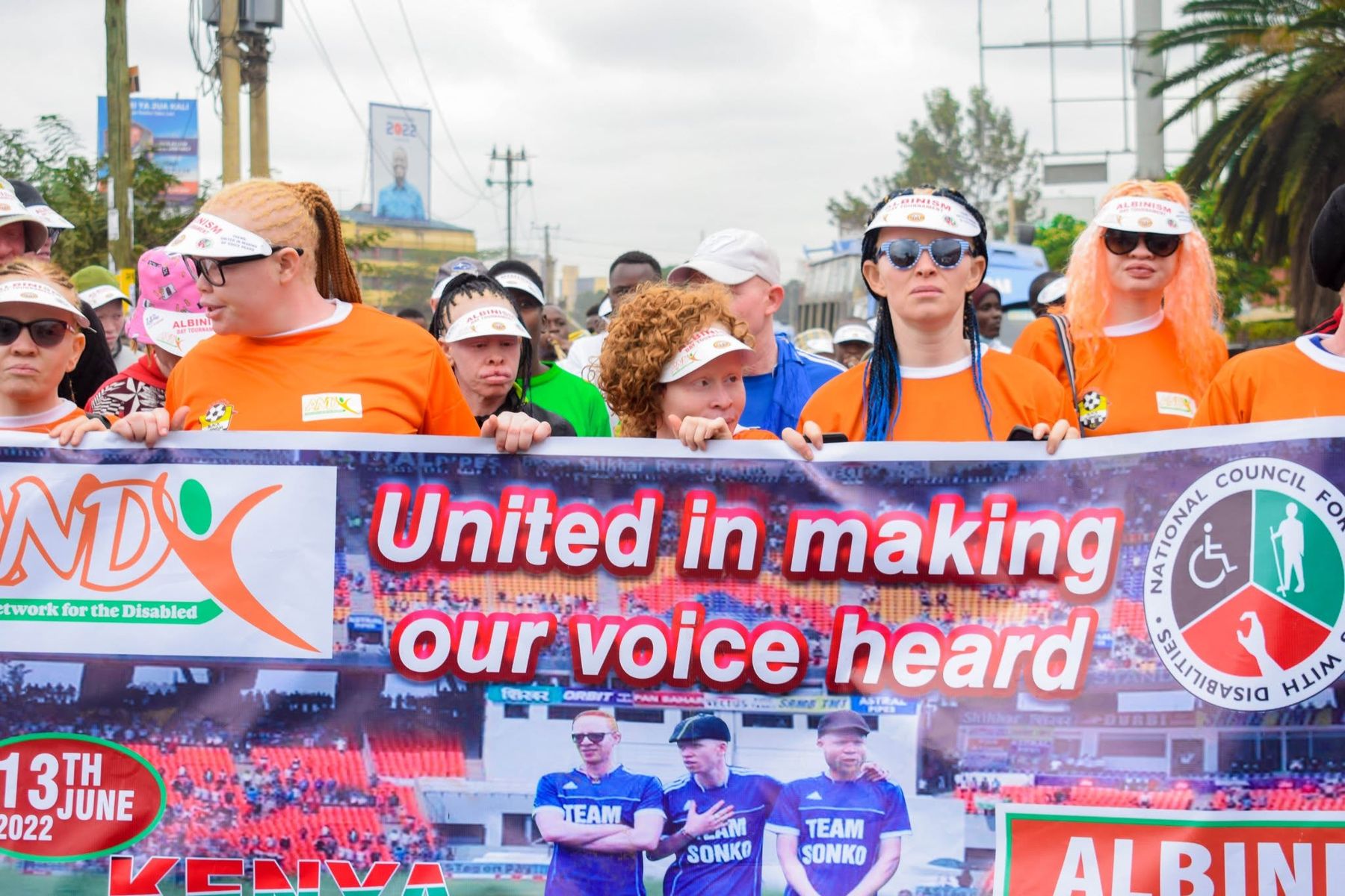 International Albinism Awareness Day 2022, marked by the Black Albinism community in Nairobi.